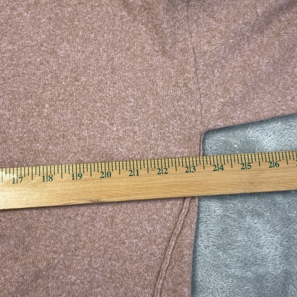 Lucky Brand Women's L V-Neck Sweater Pink Polyester Blend e0917 - Picture 4 of 6